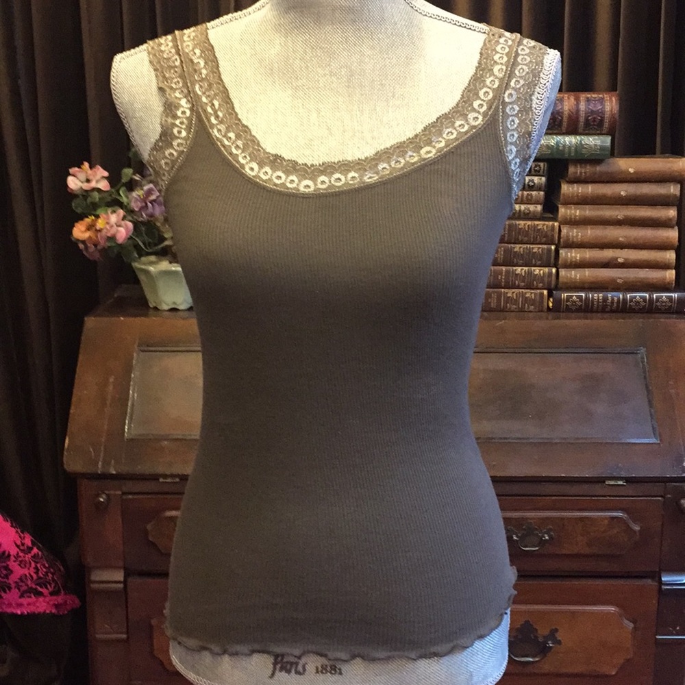 SOLD Top with lace trim
